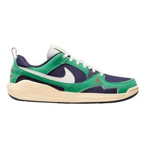 Air Mens CMFT Era Leather Basketball Shoes / Navy/Green